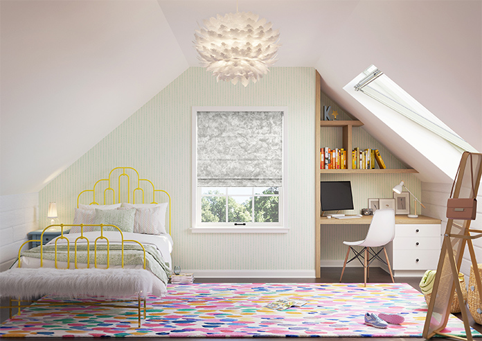 Cyrus Crushed Velvet, Shimmer - Roman Blind - Image 8